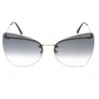 Tom Ford Unisex Sunglasses - Shiny Rose Gold Frame Gradient Smoke Lens | FT0716 28B ,