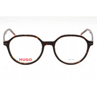 Hugo Men's Eyeglasses - Havana Plastic Round Shape Full Rim Frame | HG 1170 0086 00 ,