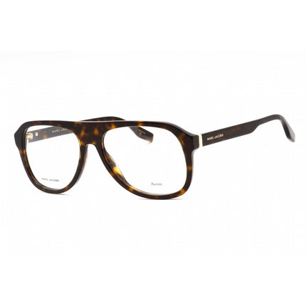 Marc Jacobs Men's Eyeglasses - Havana Plastic Aviator Full Rim Frame | MARC 641 086 ,