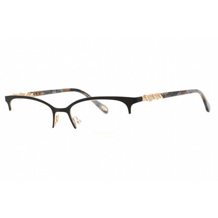 Emozioni Women's Eyeglasses - Matte Black Gold Cat Eye Full Rim | EM 4412 0I46 00 ,