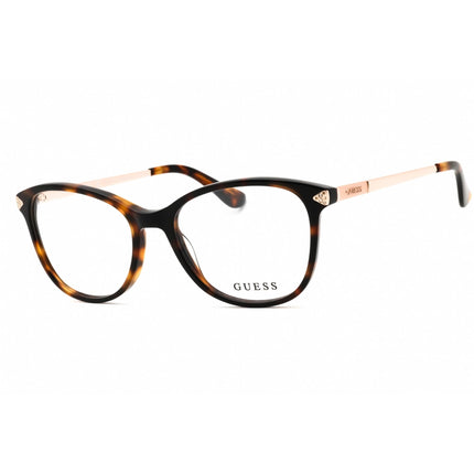 Guess Women's Eyeglasses - Dark Havana Plastic Cat Eye Full Rim Frame | GU2632-S 052 ,