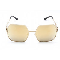 Versace Women's Sunglasses - Geometric Frame Brown Mirror Gold Lens | 0VE2248 10027P ,