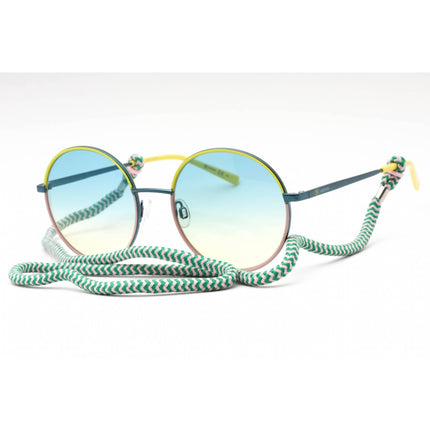 Missoni Women's Sunglasses - Yellow Pink Metal Round Full Rim | MMI 0035/S 0L81 IE ,