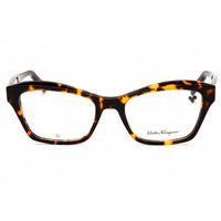 Salvatore Ferragamo Women's Eyeglasses - Dark Tortoise Acetate Cat Eye | SF2951 219 ,