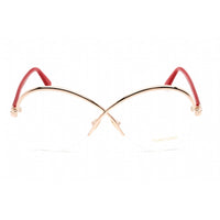 Tom Ford Women's Eyeglasses - Shiny Rose Gold Metal Oval Half Rim Frame | FT5761 028 ,