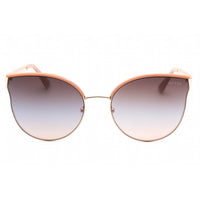 Guess Factory Women's Sunglasses - Shiny Rose Gold Cat Eye Metal Frame | GF6092 28T ,