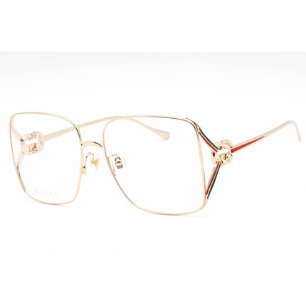 Gucci Women's Eyeglasses - Gold Metal Full Rim Butterfly Frame | GG1321O 002 ,