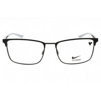Nike Men's Eyeglasses - Satin Black/Wolf Grey Metal Rectangular Frame | NIKE 4314 002 ,