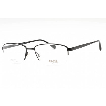 Elasta Men's Eyeglasses - Matte Black Metal Half Rim Rectangular | E 7239 0003 00 ,