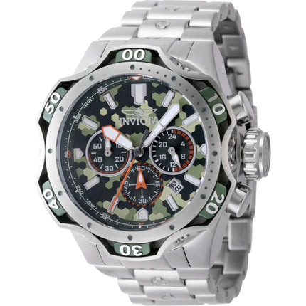 Invicta Men's Watch - Venom Quartz Chronograph Silver Stainless Steel Bracelet | 47755 ,