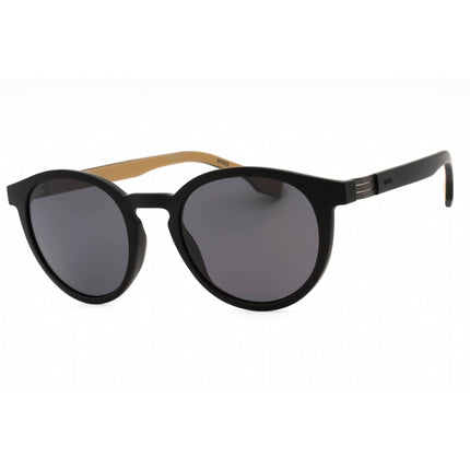 Hugo Boss Men's Sunglasses - Black Beige Oval Full Rim Frame | BOSS 1575/S 00WM IR ,