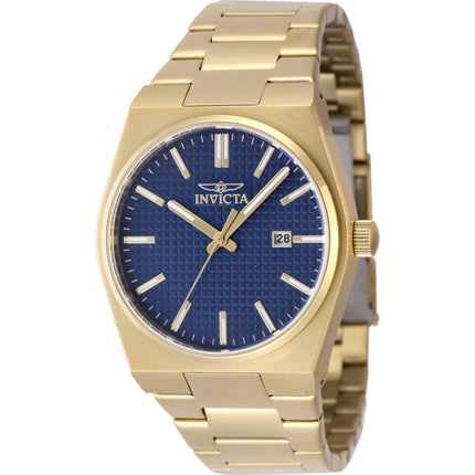 Invicta Men's Watch - Speedway Quartz Blue Dial Yellow Gold Steel Bracelet | 48396 ,