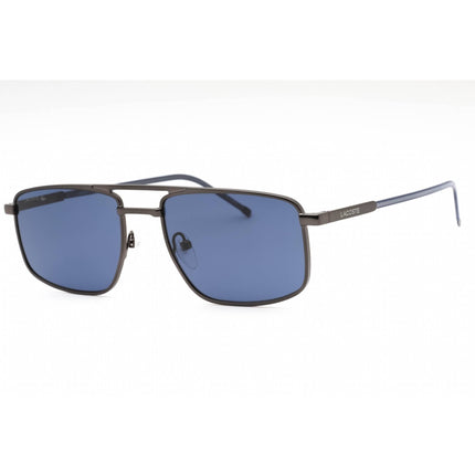 Lacoste Men's Sunglasses - Matte Dark Grey Metal Rectangular Full Rim | L255S 021 ,