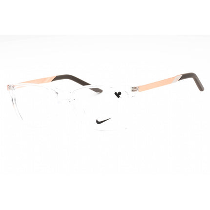 Nike Unisex Eyeglasses - Clear Injected Propionate Square Full Rim | NIKE 7258 900 ,