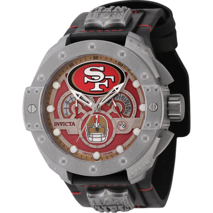 Invicta Men's Watch - NFL San Francisco 49ers Chrono Steel and Leather Strap | 45123 ,