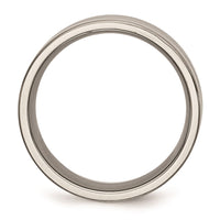 Titanium Grooved 8mm Brushed and Polished Band | TB119 ,
