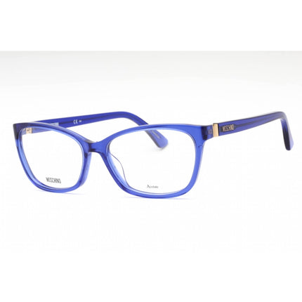 Moschino Women's Eyeglasses - Blue Acetate Cat Eye Shape Full Rim Frame | MOS558 PJP ,