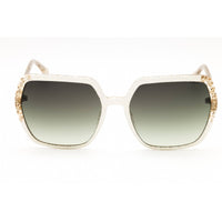 Guess Women's Sunglasses - White Plastic Square Frame Green Lens | GU7883 21P ,