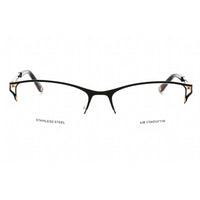 Liz Claiborne Women's Eyeglasses - Matte Black Gold Cat Eye Half Rim Frame | L 661 146 ,