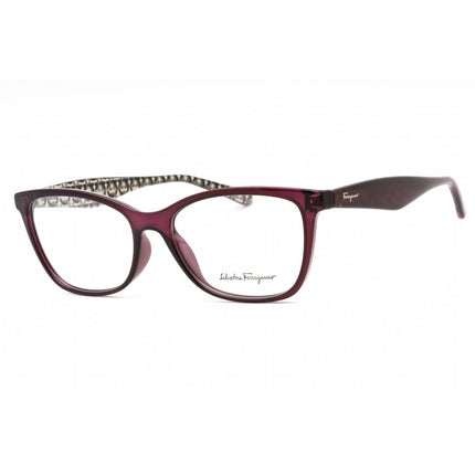 Salvatore Ferragamo Women's Eyeglasses - Crystal Purple Plastic Cat Eye | SF2866 513 ,