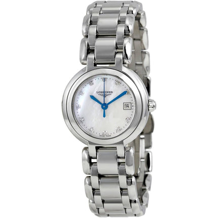 Longines Women's Watch - Primaluna Quartz White Dial Silver Tone Bracelet | L81104876 ,