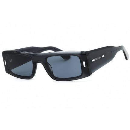 Calvin Klein Unisex Sunglasses - Slate Grey Acetate Rectangular Frame | CK23537S 059 ,