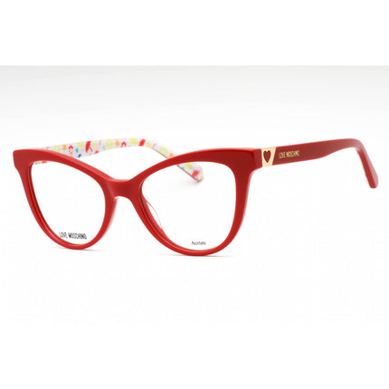 Moschino Love Women's Eyeglasses - Red Acetate Cat Eye Full Rim Frame | MOL576 C9A ,