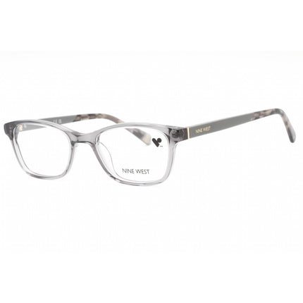Nine West Women's Eyeglasses - Crystal Grey Acetate Rectangular Frame | NW5199 014 ,