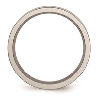 Titanium Grooved 6mm Brushed and Polished Band | TB186 ,