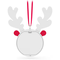 Swarovski Picture Frame - Holiday Cheers Multicolored Reindeer Round Hanging | 5596391 ,