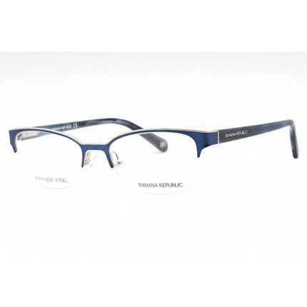 Banana Republic Women's Eyeglasses - Matte Blue Metal Half Rim Frame | Elsa 0FLL 00 ,