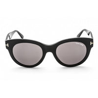Tom Ford Women's Sunglasses - Shiny Black Plastic Cat Eye Shape Frame | FT0741 01A ,