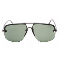 Tom Ford Women's Sunglasses - Grey/Other Metal Pilot Frame Green Lens | FT1003 20N ,