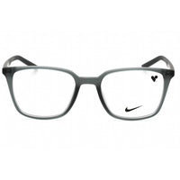 Nike Unisex Eyeglasses - Matte Dark Grey Plastic Square Full Rim Frame | NIKE 7259 034 ,