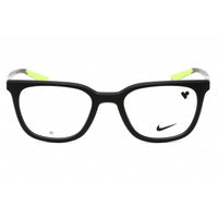 Nike Men's Eyeglasses - Matte Black/Dark Grey Square Full Rim Frame | NIKE 7290 002 ,