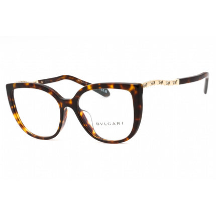 Bvlgari Women's Eyeglasses - Havana Plastic Full Rim Cat Eye Frame | 0BV4214BF 504 ,