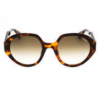 Moschino Women's Sunglasses - Havana 2 Plastic Oval Full Rim Frame | MOS126/S 005L 9K ,