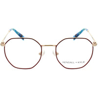 Kendall + Kylie Women's Eyeglasses - Satin Burgundy/Shiny Light Gold | KKO196 DEZI 604 ,