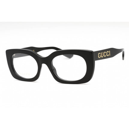 Gucci Women's Eyeglasses - Black Plastic Rectangular Full Rim Frame | GG1154O 001 ,