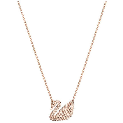 Swarovski Women's Necklace - Iconic Swan Crystal Rose Gold Plated | 5368988 ,