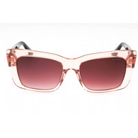 Guess Women's Sunglasses - Shiny Pink Acetate Cat Eye Frame Bordeaux Lens | GU7890 72T ,