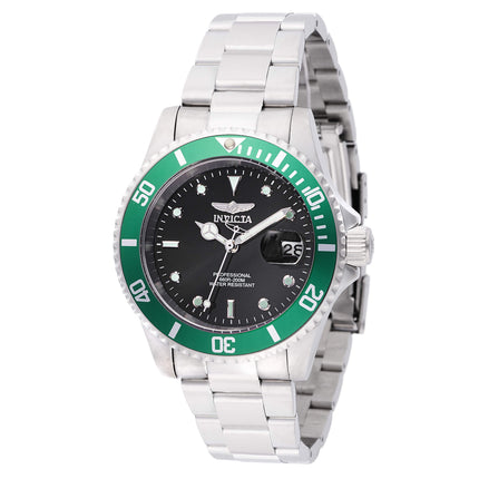 Invicta Men's Dive Watch - Pro Diver Quartz Black Dial Green Rotating Bezel | 47353 ,