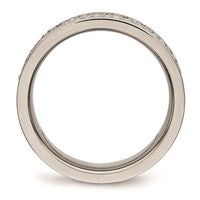 Titanium Polished with CZ Ring | TB477 ,