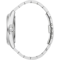 Bulova Men's Watch - Surveyor Automatic Open Heart Blue Dial Silver Bracelet | 96A275 ,