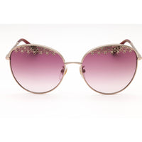 Chopard Women's Sunglasses - Shiny Red Gold Metal Cat Eye Full Rim Frame | SCHF75S A39 ,