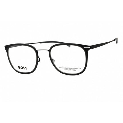 Hugo Boss Men's Eyeglasses - Matte Black Grey Oval Full Rim Frame | BOSS 1427 O6W ,