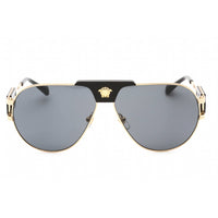 Versace Unisex Sunglasses - Gold Metal Frame Dark Grey Lens | 0VE2252 100287 ,