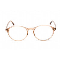 Tom Ford Women's Eyeglasses - Shiny Light Brown Plastic Round Frame | FT5753-B 045 ,
