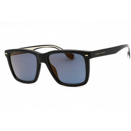 Hugo Boss Men's Sunglasses - Black Plastic Square Full Rim Frame | BOSS 1317/S 0807 K1 ,