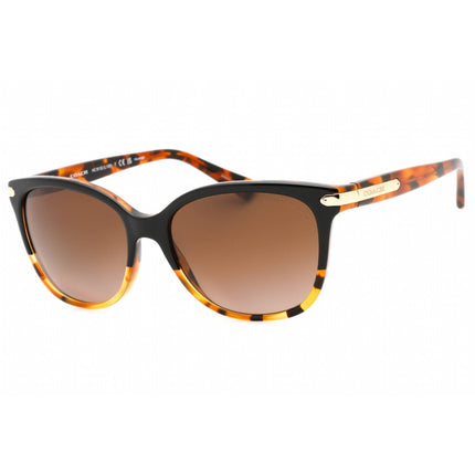 Coach Women's Sunglasses - Black Tortoise Frame Brown Gradient Lens | 0HC8132 5438T5 ,